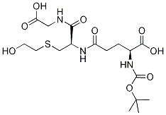 S-(2-Hydroxyethyl)-N-tert-butyloxycarbonyl Glutathione Struktur