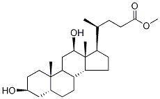 (3β,5β,12α)-3,12-Dihydroxy-cholan-24-oic Acid Methyl Ester, , 结构式