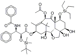 (αR,βS)-β-[BenzoylaMino]-α-[[(1,1-diMethylethoxy)carbonyl]oxy]-benzenepropanoic Acid (2aS,3R,5S,5aS,7R,10S,12S,12aS,12bR)-2a,7-Bis(acetyloxy)-2a,3,4,5,5a,6,7,1 化学構造式