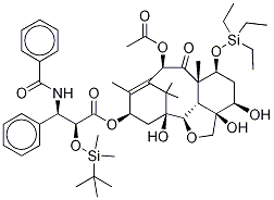 (αR,βS)-β-[BenzoylaMino]-α-[[(1,1-diMethylethoxy)carbonyl]oxy]-benzenepropanoic Acid (2aS,3R,5S,5aS,7R,10S,12S,12aS,12bR)-2a,7-Bis(acetyloxy)-2a,3,4,5,5a,6,7,1, , 结构式