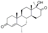 (17aβ)-17α-hydroxy-6,17a-diMethyl-D-hoMoandrost-4-ene-3,17-dione,,结构式