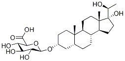 17,20α-Dihydroxy-5β-pregnan-3α-yl-d4 β-D-Glucopyranosiduronic Acid 结构式