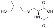 N-Acetyl-S-(4-hydroxy-3-Methyl-2-cis-buten-1-yl)-L-cysteine Structure