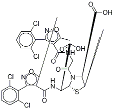 [3-(2,6-Dichlorophenyl)-5-methyl-4-isoxazolyl]carbonyl N3-[N-[[3-(2,6-Dichlorophenyl)-5-methyl-4-isoxazolyl]carbonyl]glycinyl]penicilloic Acid