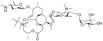 4,17-Dioxabicyclo[12.3.2]nonadecane-18-O-tert-butyldimethylsilyl N-Desmethyl Spiramycin I 2A-Acetate