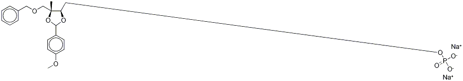 2,3-O-(4-Methoxyphenyl)methylene-2-methyl-D-erythritol-d3 Phosphate Structure