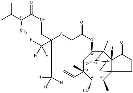 Valnemulin Trifluoroacetic Acid Salt-d6, 1217627-44-5, 结构式