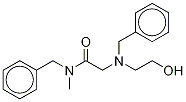 2-[N-Benzyl-(2-hydroxyethyl)amino]-N-methyl-N-(phenylmethyl)-acetamide Structure