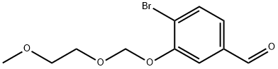 4-Bromo-3-hydroxybenzaldehyde 3-O-(2-Methoxyethoxymethyl) Ether Structure