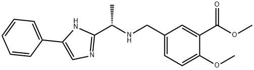 (S)-Methyl 2-Methoxy-5-((1-(4-phenyl-1H-iMidazol-2-yl)ethylaMino)Methyl)benzoate Structure