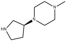 (S)-1-甲基-4-(吡咯烷-3-基)哌嗪, 1067716-49-7, 结构式