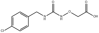 2-((3-(4-Chlorobenzyl)ureido)oxy)acetic acid Structure