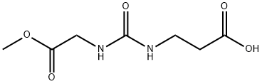 3-(3-(2-Methoxy-2-oxoethyl)ureido)propanoic acid 结构式