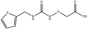 2-((3-(Thiophen-2-ylmethyl)ureido)oxy)acetic acid,1265895-73-5,结构式