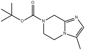 tert-butyl 3-Methyl-5,6-dihydroiMidazo[1,2-a]pyrazine-7(8H)-carboxylate Structure