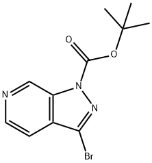 1-Boc-3-bromo-6-aza-1H-indazole 化学構造式