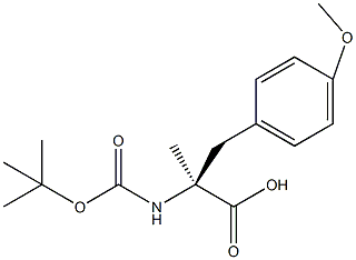 (S)-2-((叔丁氧基羰基)氨基)-3-(4-甲氧基苯基)-2-甲基丙酸, 1286768-65-7, 结构式