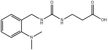3-(3-(2-(Dimethylamino)benzyl)ureido)propanoic acid Structure