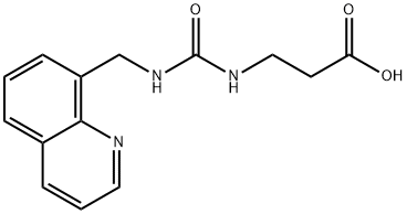 3-(3-(Quinolin-8-ylmethyl)ureido)propanoic acid,1312131-56-8,结构式