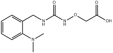 2-((3-(2-(Dimethylamino)benzyl)ureido)oxy)acetic acid,1352546-82-7,结构式