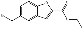 2-Benzofurancarboxylic acid, 5-(broMoMethyl)-, ethyl ester Structure