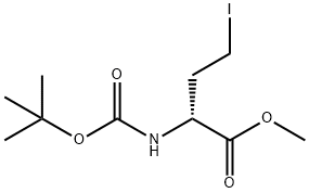 (2R)-2-[[叔丁氧羰基]氨基]-4-碘丁酸甲酯,219752-75-7,结构式