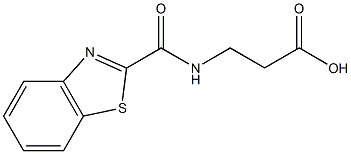 3-(Benzo[d]thiazole-2-carboxamido)propanoic acid 结构式