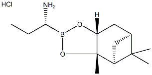 (R)-BoroAbu-(+)-Pinanediol-HCl 化学構造式