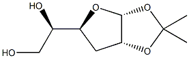 1-O,2-O-Isopropylidene-3-deoxy-α-D-allofuranose Structure