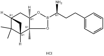 (R)-BorohomoPhe-(+)-Pinanediol-HCl Structure