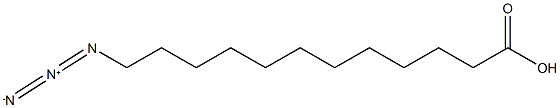12-Azidododecanoic acid, 80667-36-3, 结构式
