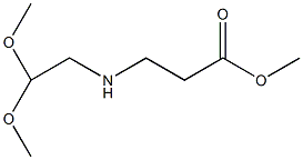 Methyl 3-(2,2-dimethoxyethylamino)propanoate 化学構造式