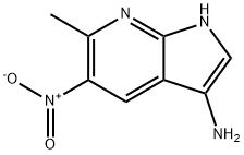 3-AMINO-6-METHYL-5-NITRO-7-AZAINDOLE 化学構造式