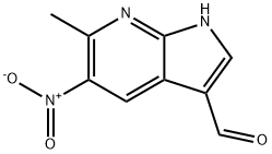 3-FORMYL-6-METHYL-5-NITRO-7-AZAINDOLE, 1000340-24-8, 结构式