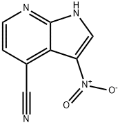 1H-Pyrrolo[2,3-b]pyridine-4-carbonitrile,  3-nitro-,1000340-52-2,结构式