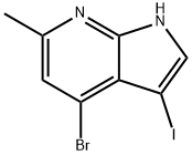 4-BROMO-3-IODO-6-METHYL-7-AZAINDOLE,1000340-56-6,结构式