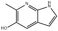 5-HYDROXY-6-METHYL-7-AZAINDOLE 化学構造式