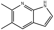 5,6-二甲基-1H-吡咯并[2,3-B]吡啶 结构式