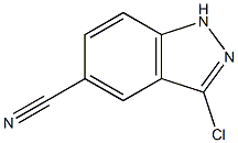 3-CHLORO-5-CYANO (1H)INDAZOLE Structure