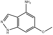 4-氨基-6-甲氧基-吲唑 结构式