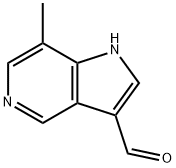 7-METHYL-5-AZAINDOLE-3-CARBOALDEHYDE 化学構造式