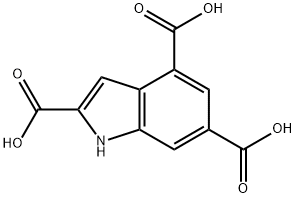 INDOLE-2,4,6-TRICARBOXYLIC ACID Structure