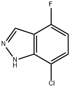 7-CHLORO-4-FLUORO (1H)INDAZOLE Structure