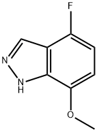7-METHOXY-4-FLUORO (1H)INDAZOLE Struktur