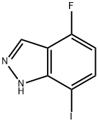 1H-吲唑,4-氟-7-碘-,1000341-76-3,结构式