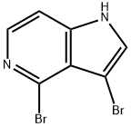 3,4-DIBROMO-5-AZAINDOLE 化学構造式