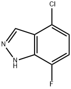 4-氯-7-氟-吲唑,1000341-84-3,结构式