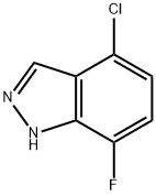 4-氯-7-氟-吲唑, 1000341-84-3, 结构式