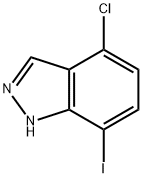 4-CHLORO-7-IODO (1H)INDAZOLE 化学構造式