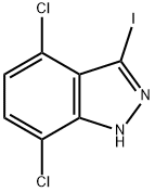 4,7-DICHLORO-3-IODO (1H)INDAZOLE Structure